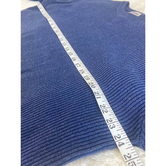 Vintage High Sierra Blue Ribbed‎ Soft Cotton Crewneck Pullover Sweater Mens Sz L - Picture 4 of 7